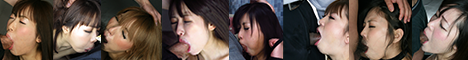 Slender big tits JAV Idol Akari Asagiri looks kawaii nude and in her dog collar about to be facefucked at BlowjobJapan.com